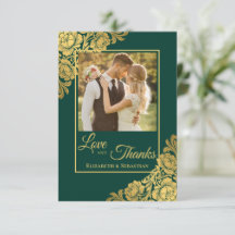 Elegante Gouden Bloemige Bruiloft