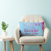 Elegante Gouden Bloemtypografie Kussen (Stoel)