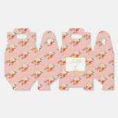 Elegante gouden blos bloemenbruiloft bedankt bedankdoosjes (Ongevouwen)