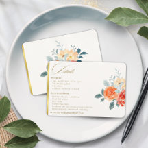 Elegante gouden blos bloemenscript bruiloft