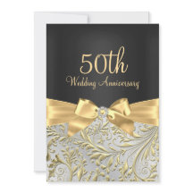 Elegante Gouden Boog & Bloemrijke Draaiing 50ste V