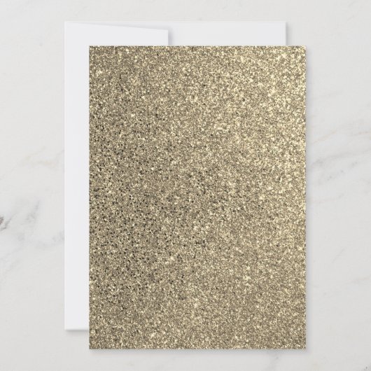 Elegante gouden boog kerstdiner partij kaart (Achterkant)