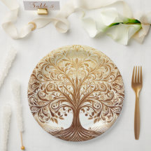 Elegante Gouden Boom des Levens Viering