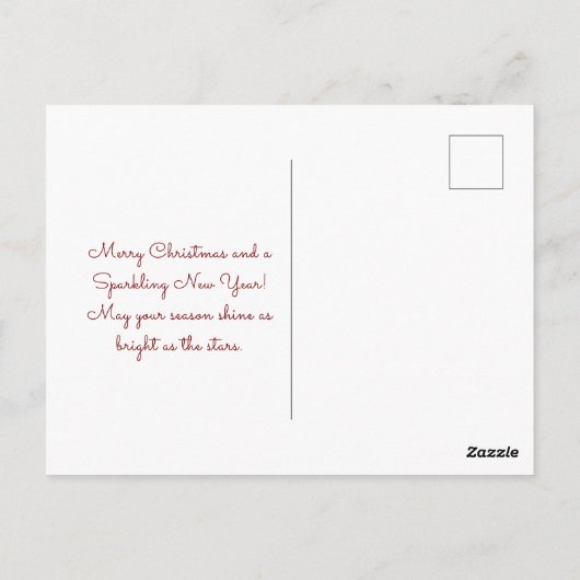 Elegante Gouden Boom Vrolijk Kerstfeest op Zwart Briefkaart (Achterkant)