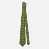Elegante gouden botanische bladeren stropdas (Voorkant)