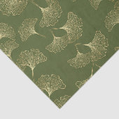 Elegante gouden botanische bladeren tissuepapier (Detail)