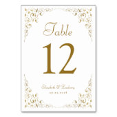 Elegante gouden botanische bruiloft kaart (Achterkant)