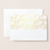 Elegante gouden botanische foto save the date folie kaarten (Met envelop)