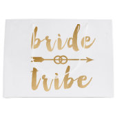 elegante gouden bruidribben-trouwringen large cadeautasje (Voorkant)