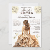 Elegante gouden bruidsjonkerfeest uitnodigingen in (Voorkant)