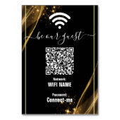 Elegante gouden bruiloft | Business Table Kaart (Voorkant)