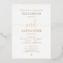 Elegante gouden bruiloft. Klassieke schrijfcalligr