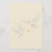 Elegante gouden bruiloft Menu Kaart Luxe Receptie (Achterkant)