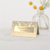 Elegante Gouden Bruiloft Plaatskaartje (Achterkant)