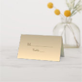 Elegante Gouden Bruiloft Plaatskaartje (Voorkant)