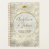 Elegante Gouden Bruiloft Planner (Voorkant)