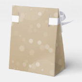 Elegante gouden bruiloft Sparkle Glitter Bokeh Bedankdoosjes (Achterkant)