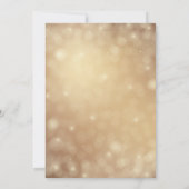Elegante gouden bruiloft Uitnodiging, Anna et josh Kaart (Achterkant)