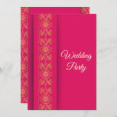 Elegante gouden bruiloft uitnodiging Kaart (Voorkant / Achterkant)