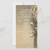 Elegante gouden bruiloft uitnodigingen (Voorkant)