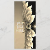 Elegante gouden bruiloft uitnodigingen (Achterkant)