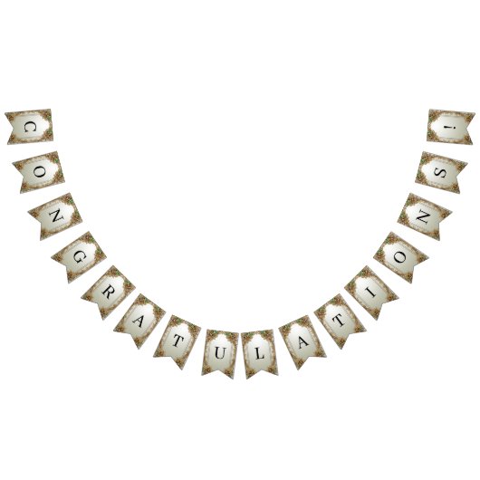 Elegante gouden Bunting Flag Vlaggetjes (Alle)