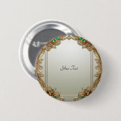 Elegante gouden Button (Voorkant /achterkant)