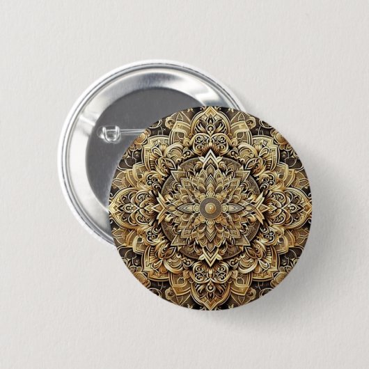 Elegante gouden Button (Voorkant /achterkant)