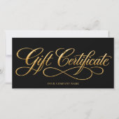 Elegante gouden cadeaubon (Voorkant)