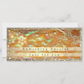 Elegante gouden cadeaubon | Glitter en parel (Voorkant)