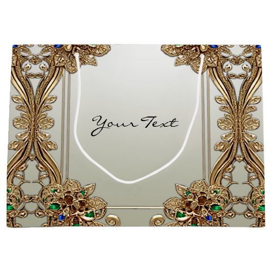 Elegante gouden  cadeautas (Voorkant)