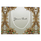 Elegante gouden  cadeautas (Achterkant)