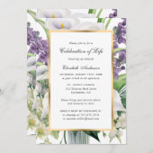 Elegante gouden Calla Lily Fotoviering van het lev Kaart (Voorkant / Achterkant)