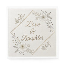 Elegante Gouden Calligrafie “Liefde & Lach”