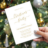 Elegante Gouden Calligraphy Vakantie Kerstfeest Kaart