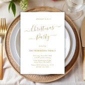 Elegante Gouden Calligraphy Vakantie Kerstfeest Kaart
