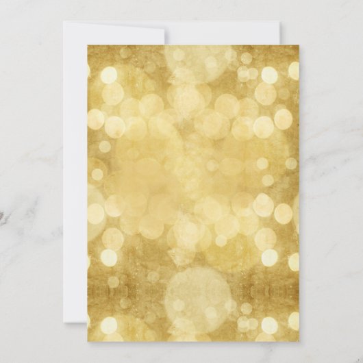 Elegante gouden champagne bruids douche uitnodigin kaart (Achterkant)