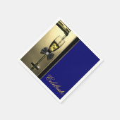 Elegante gouden champagne servet (Hoek)