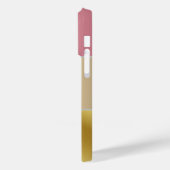 Elegante Gouden Chopper Roze Metallic monogram Naa Case-Mate iPhone Case (Achterkant / Links)