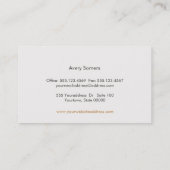 Elegante gouden cirkels make-up artiest Logo zwart Visitekaartje (Achterkant)