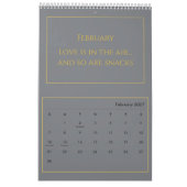 Elegante Gouden Citat Kalender 2026 (Feb 2027)