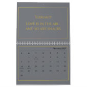 Elegante Gouden Citatkalender 2026 Kalender (Feb 2027)