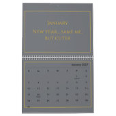 Elegante Gouden Citatkalender 2026 Kalender (Jan 2027)