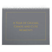 Elegante Gouden Citatkalender 2026 Kalender (Hoes)