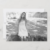 Elegante gouden confetti foto bruidsdouche kaart (Achterkant)