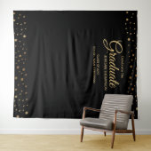 Elegante Gouden Confetti Klas  achtergrond voor di Wandkleed (In Situ (horizontaal))