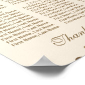 Elegante gouden Confetti liefde Champagne Zitting  Poster (Hoek)