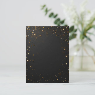 Elegante gouden confetti verjaardagsuitnodiging lu briefkaart