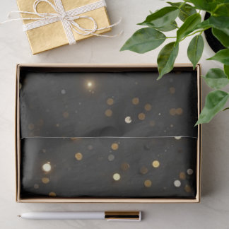 Elegante gouden confetti verjaardagsuitnodiging lu tissuepapier