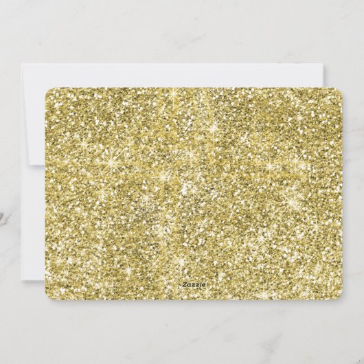 Elegante gouden Corporate Christmas Kaart (Achterkant)